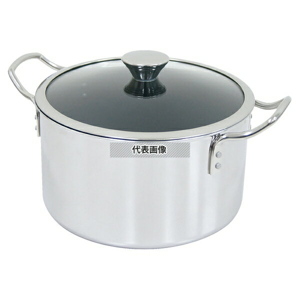 IH-デュオ デュオ IH 両手鍋 22cm DUO-22W 4.7L 305×231×H170(蓋を乗せた高さ) 鍋全般 No.3920000