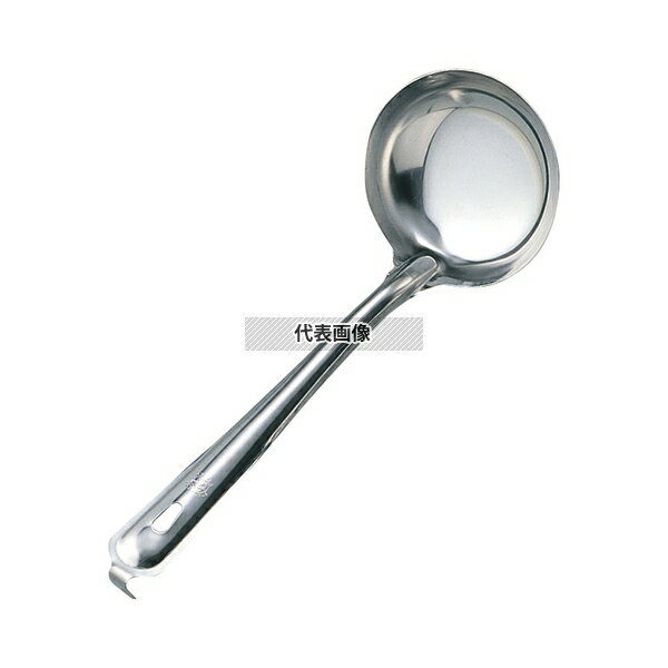 【10個セット】18-0(ステンレス) 杓子 8.2cm 60cc 共柄 (カギ付) 小 60cc φ82×175 杓子 No.3946500