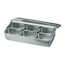 クローバー 18-8(ステンレス) 調味料入バット 6ヶ入 00号 330×145×60 バット No.3991000