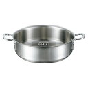 EBM(江部松) ビストロ 三層クラッド 外輪鍋 33cm 蓋無 8.8L 外径:350 IH/ガス兼用鍋 No.4144300