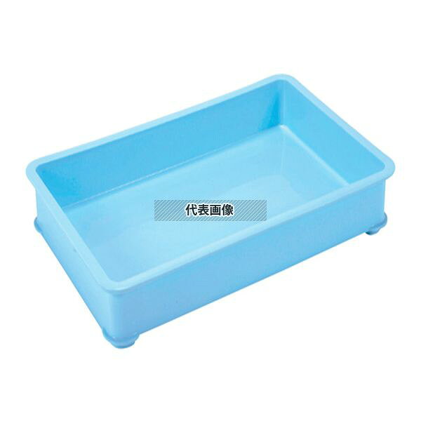 【10個セット】EBM(江部松) PPカラー番重 B型 大 ブルー (サンコー製) 16.9L 643×4...