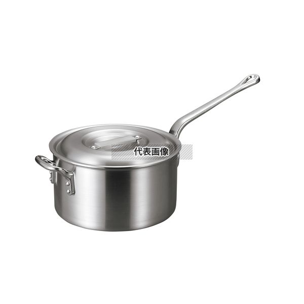 アルミ バリックス 片手鍋 (磨キ仕上ゲ) 21cm 4L φ230 ガス専用 No.4977801