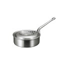 アルミ バリックス 浅型 片手鍋 (磨キ仕上ゲ) 30cm 6.8L φ330 ガス専用 No.4978901