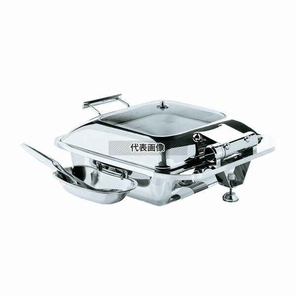 【2個セット】角型スマートチューフィング (ガラス蓋仕様) 15601 5.5L 400×445×H194 チューフィング No.5056600