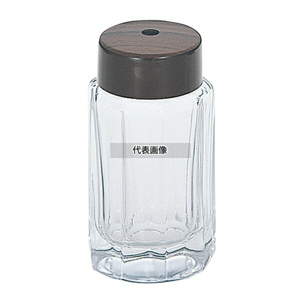 大塚硝子店 十角 木目唐辛子入れ ガラス製 MO-10 φ42×H82 卓上小物 No.5347400