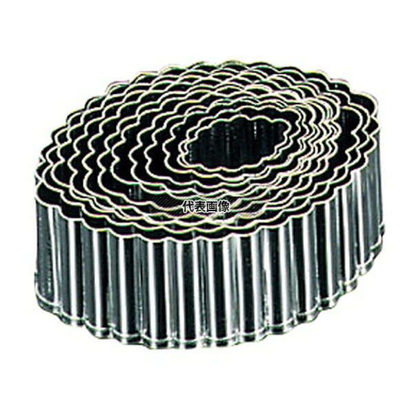 EBM(江部松) 18-0ステンレス パテ抜 ボート 12pcsセット 高さ:H45 製菓/ベーカリー用品 No.5545800