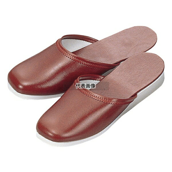 スリッパ (白厚底) S-320 L ブラウン (04) 27cm スリッパ No.5788500