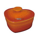 ル・クルーゼ ラムカンダムール (ふた付) 910031-00 オレンジ (09) 300ml 115×115×H93 ラムカン No.5920140