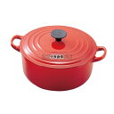 ル・クルーゼ トラディション ココットロンド 22cm 2501-22-06 チェリーレッド 225×290×140 ココット No.6499310