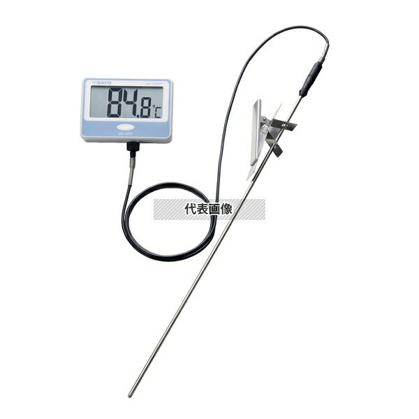 SATO 壁掛型防水デジタル温度計 SK-100WP 122×85×30(コネクタ部含まず) 温度計 No.6616500