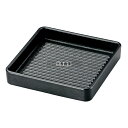若泉漆器 角肉皿 14.5cm 角 黒 (塗無) 145×145×H30 皿 No.6818090