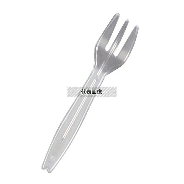 新日本ケミカル・オーナメント工業 フォーク 透明 (100本入) 100 厨房消耗品 No.6955050