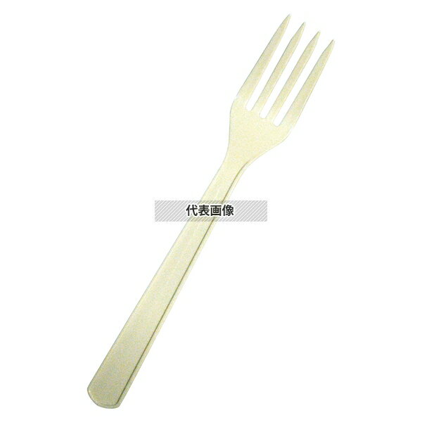 新日本ケミカル・オーナメント工業 特大フォーク アイボリー (100本入) 160 厨房消耗品 No.6955070