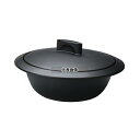 プロヴァンス IH 土鍋 ブラック 2L φ275 卓上鍋/焼物用品 No.6985100