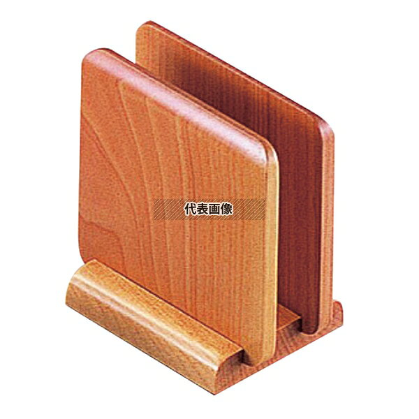 【2個セット】木製 メニュー立て M40-564 ナチュラル 103×75×120 103×75×H120 No.7642200 [2]