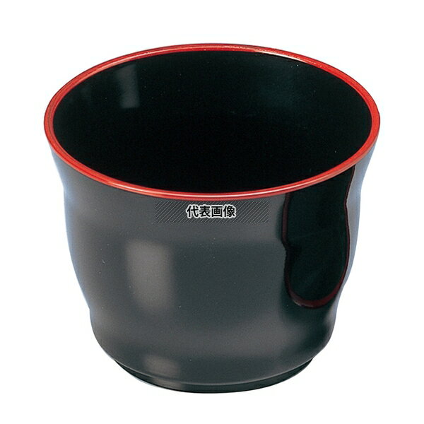 福井クラフト マユ型 千代口 黒天朱 ABS樹脂 6-839-5 φ81×H62 和/洋/中 食器 No.8083900