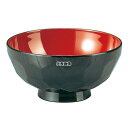 福井クラフト 亀甲 汁椀 黒内朱 4寸 ABS樹脂 6-175-1 300ml φ118×H57 和/洋/中 食器 No.8128000