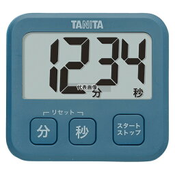 TANITA(タニタ) 薄型タイマー TD-408 ブルー 82×76×10 タイマー No.8144700