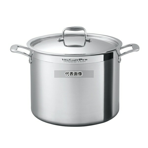VitaCraft(ビタクラフト) プロ 寸胴鍋 28cm No.0214 13.6L φ301 IH/ガス兼用鍋 No.8453710 | 業務用 厨房用品 なべ 鍋
