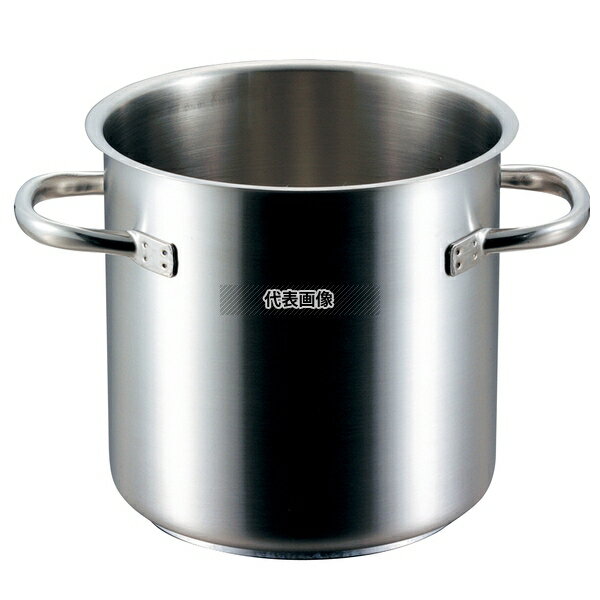 PADERNO(パデルノ) 寸胴鍋 (蓋無) 1001-22cm 電磁 8.3L φ238 IH/ガス兼用鍋 18-10(ステンレス) No.8713200 | 業務用 厨房用品 なべ 鍋