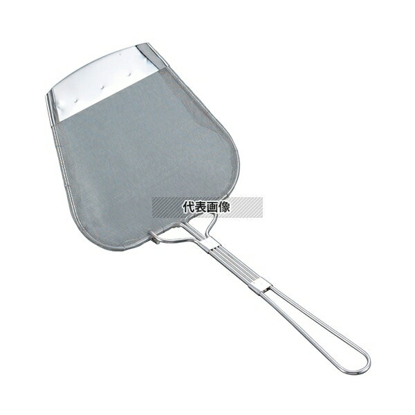 18-8(ステンレス) 手アミ式 角型 かす揚 大 揚げ部:150×170 かす揚げ No.8837400