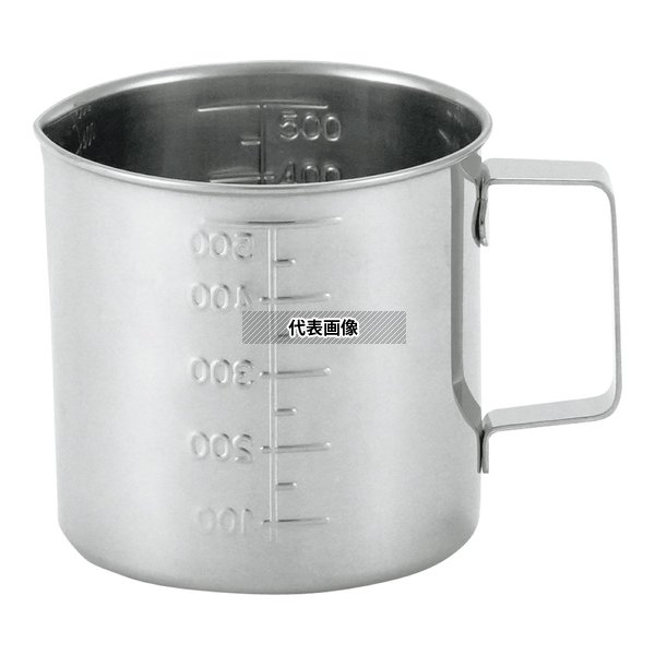 商品の特徴 KR 水マス 口付 500cc ●最小目盛50cc。 製品仕様 外寸1:φ94×H90mm 容量:500cc 材質:18-8ステンレス JANコード：4548170285286