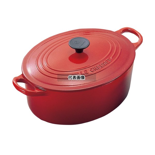 ル・クルーゼ トラディション ココットオーバル 25cm 2502-25-06 チェリーレッド No ...