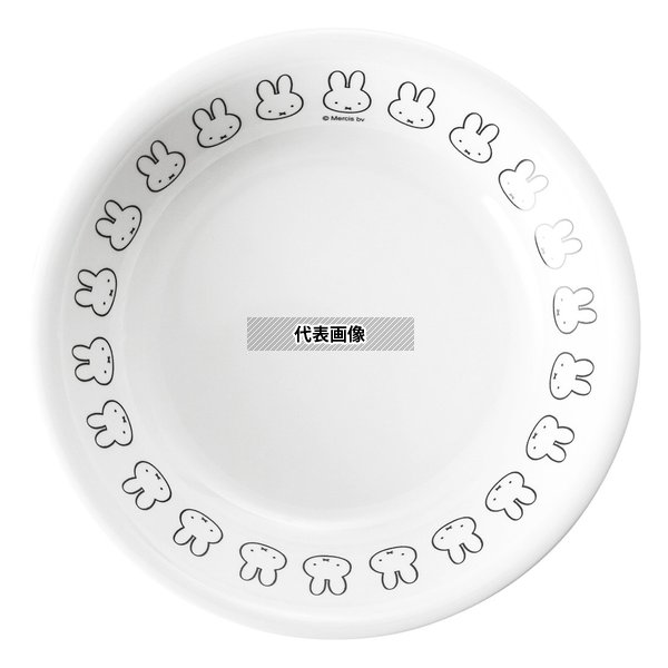 メラミン 子供食器 ミッフィーフェイスシリーズ 深皿 M-1305F2 No.2509680