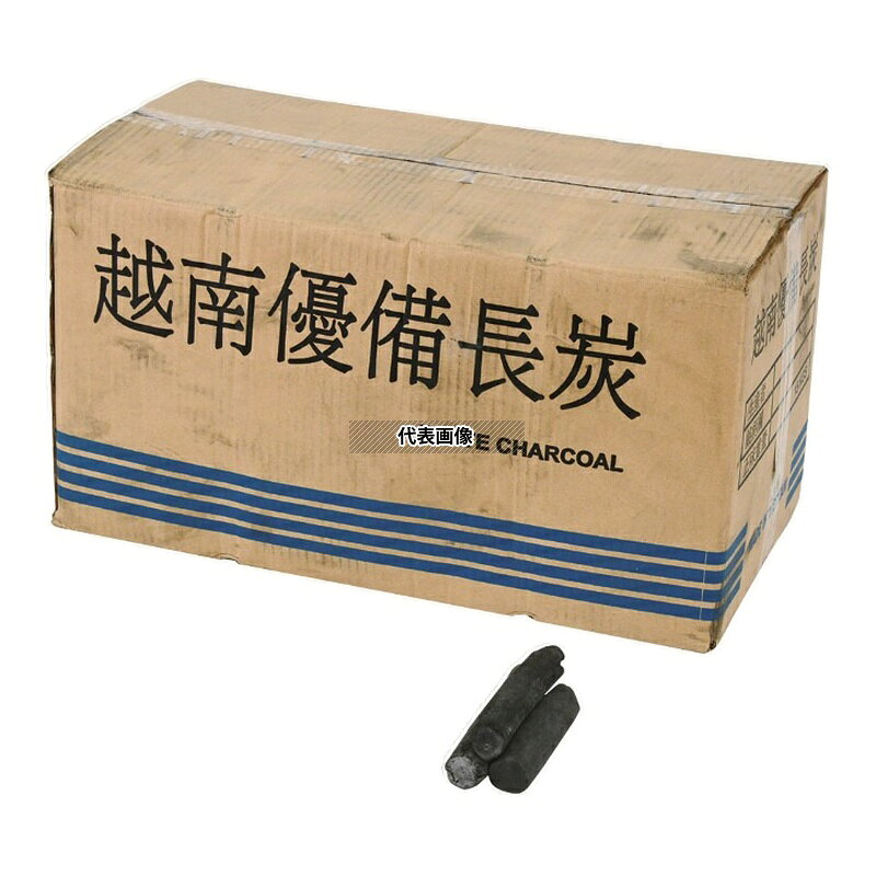 商品の特徴 ●無煙無臭で飲食店にも最適。 ●火力が一定で温度の調節がしやすい。 ●飛び火が非常に少ない。 ●長さ10cmから19cm。 ●原産国：ベトナム 製品仕様 ●品名情報分解1 物:炭 ●外寸:直径:20から30/長さ:10cmから19cm ●容量:15kg ●材質:ユーカリ炭/