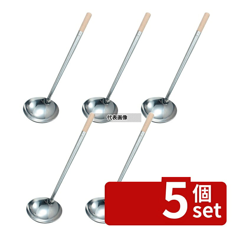 商品の特徴 製品仕様 ●英語商品名:EBM Stainless-Steel Chinese Ladle M (φ120) ●商品ブランドシリーズ:EBM ●品名情報分解1 物:お玉 ●品名情報分解3サイズ:中 ●外寸:φ120/柄長:370 ●内寸:深さ：27/ ●重量:235g ●容量:260cc ●材質:ステンレス/木 JANコード：4548170002647