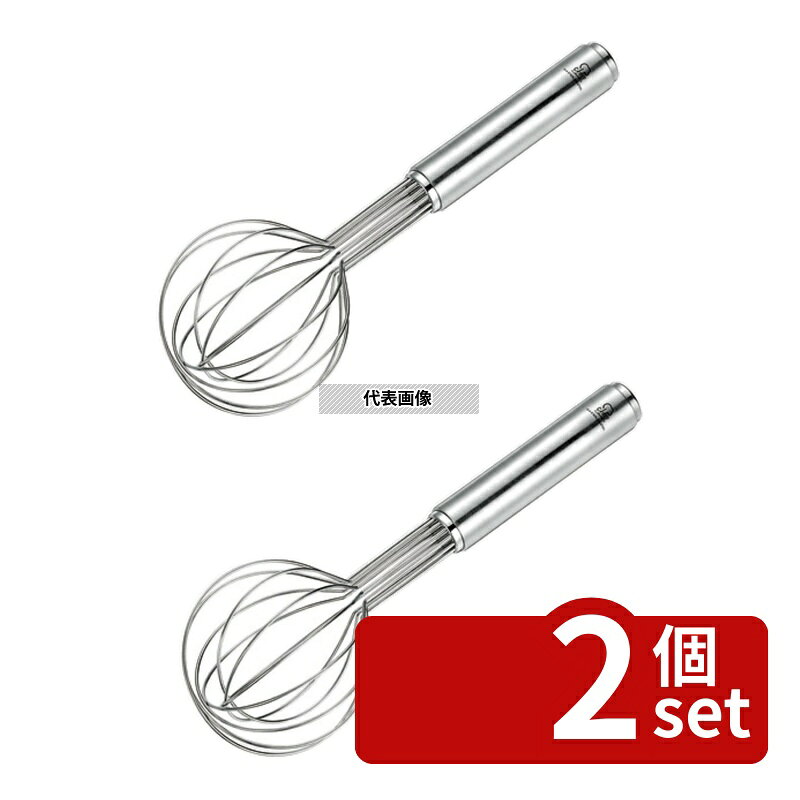 【2個セット】GSホーム 18-8(ステンレス) シェフランド バルーンホイップ 8インチ(#701420-85) 全長:205mm 泡立て No.0266360 first34-24937036 ファーストFACTORY パッケージ画像