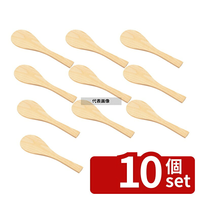 【10個セット】EBM(江部松) 宮島(ブナ材) 48cm 480×122mm スパテル しゃもじ No.0515200