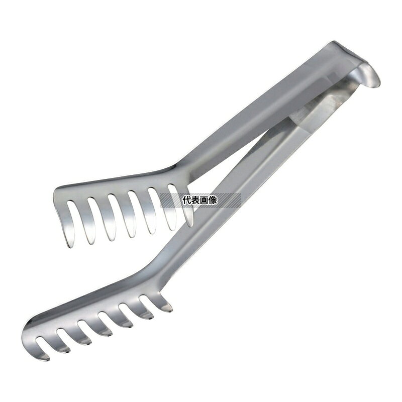 ファーストFACTORYの【5個セット】日本メタルワークス 18-8(ステンレス) IKD 抗菌 厚口 ロングスパゲティトング 260mm No.0542500｜アングル2