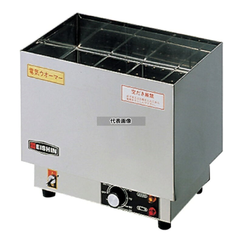 商品の特徴 エイシン 酒カン器 ES-1 ●温度調節：30℃〜95℃サーモ可変式 ●容量1合徳利で：8〜12本 ●排水バルブなし 製品仕様 ●型番:ES-1 ●商品ブランドシリーズ:江部松商事 ●品名情報分解1 物:酒燗器 ●外寸:320×210×H280/ ●重量:5kg ●消費電力:750W ●電源:AC100V JANコード：4548170102019