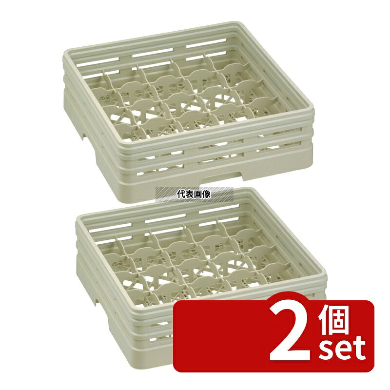 商品の特徴 レーバン グラスラック フルサイズ 25-146-T (ピンレス) ●収容数：25 ●指先が自由に使えます。ラックの仕切りの隅に指先が入る余裕がありますので、グラスなどを取りそこねることなく、容易に取り出せます。 製品仕様 ●型番:25-146-T ●商品ブランドシリーズ:レーバン ●品名情報分解1 物:ラック ●外寸:502×502×H182/ ●内寸:仕切：89×89/有効深さ：146 ●重量:2.55kg ●材質:ポリプロピレン/ ●洗浄機:○ ●耐熱・耐冷温度:110℃ JANコード：4548170171893