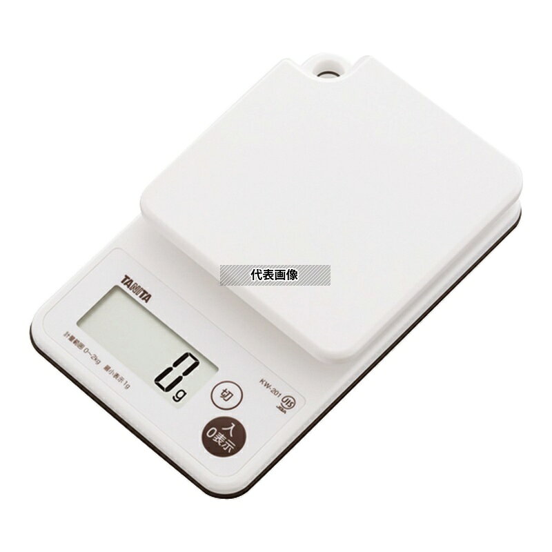 【2個セット】TANITA(タニタ) デジタルクッキングスケール 2kg KW-201 WH ホワイト...
