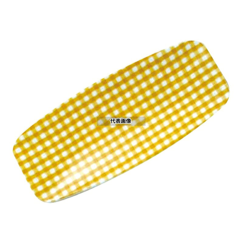 【10個セット】橋本達之助工芸 おしぼり入れ チェックイエロー 175×75mm No.1110800
