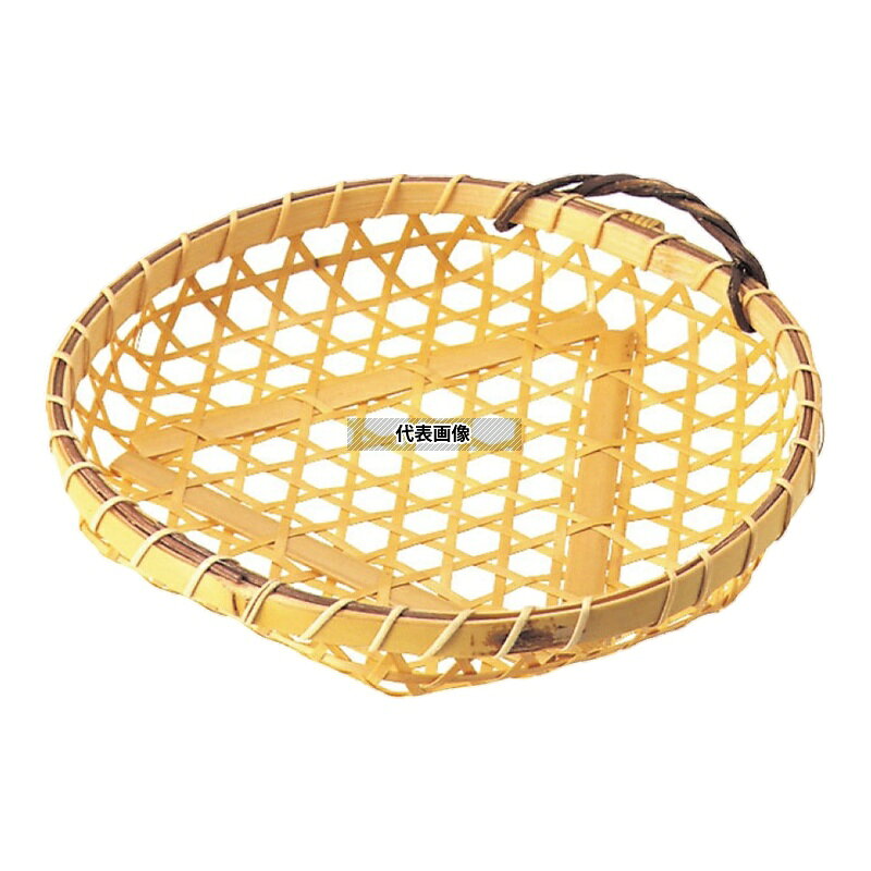 萬洋 竹製 盛カゴ 大 18-111 φ190×H30 φ190×H30 料理演出用品 No.1704900