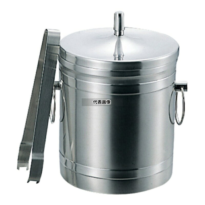 商品の特徴 K 18-8(ステンレス) アイスバケット (トング付) 1L ●断熱二重構造 製品仕様 ●商品ブランドシリーズ:本間製作所 ●品名情報分解1 物:アイスバケット ●外寸:φ125×H150/ ●重量:700g ●容量:1L ●材質:18-8(ステンレス)/ JANコード：4954057330015