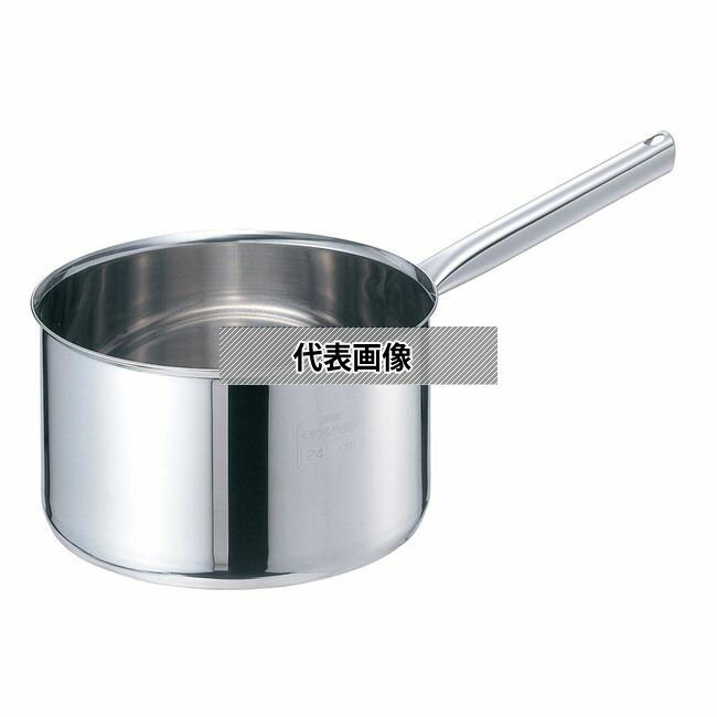 EBM(江部松) モリブデンジ2 深型片手鍋 24cm 蓋無 6.2L 外径:255 IH/ガス兼用鍋 No.8691100