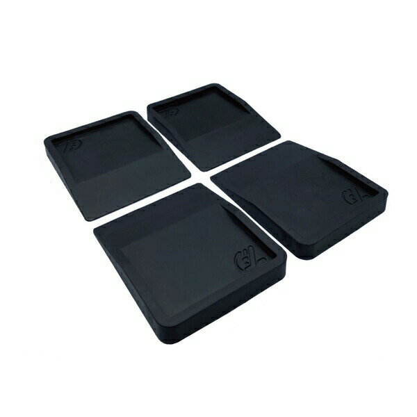 タツフト(TATSHFUT)　冷蔵庫などキズ凹み防止ゴムマット　TFi-7015T　茶　4個入1セット　あしあげ隊　..