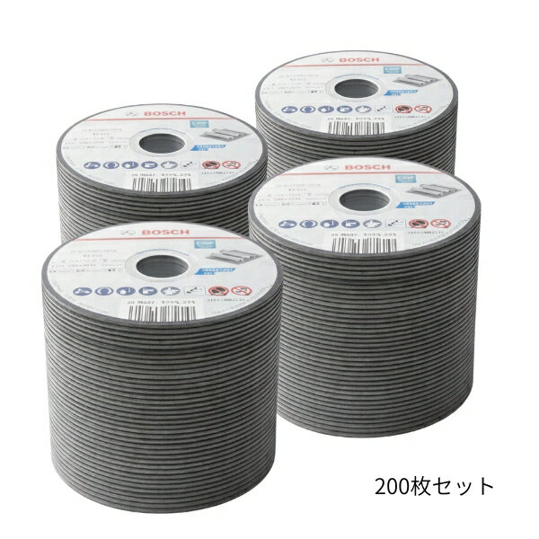ボッシュ 切断砥石 一般鋼材用 105×1.2×15mm 200枚入り ベビーサンダー用 砥石 ディスクグラインダー用切断砥石 【在庫有り】