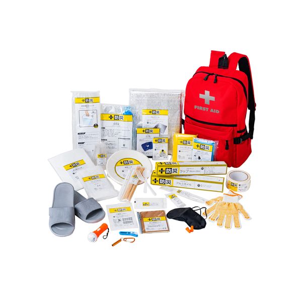 ファミリー・ライフ 防災士が選んだオリジナル防災用品30点セットDX[04355] 防災セット 防災グッズ 地震 災害対策 避難グッズ 避難セット ファミラ【在庫有り】