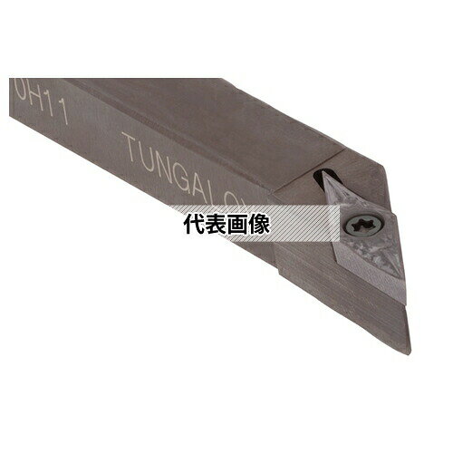 タンガロイ：JSVJBR1010H11 切削工具_旋削用工具_溝入れ・突切り_外径用 製品仕様 ●ファミリー名：ポジ、スクリューオンバイト、35°ひし形インサート、アプローチ角93° ●re[標準コーナ半径]：0.4 ●R/L[勝手]：R ●L1[全長]：100 ●f[刃先距離]：12 ●h[シャンク高さ]：10 ●b[シャンク幅]：10 ●L2[頭部の長さ]：20 ●h1[刃先高さ]：10 ●JAN：4543885112209