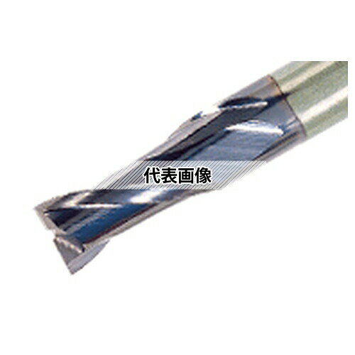 タンガロイ 2枚刃ねじれ角30°と45°汎用エンドミル、コーナ面取り付き TECC-A/B2 TECC100A2-22C10-72:AH725