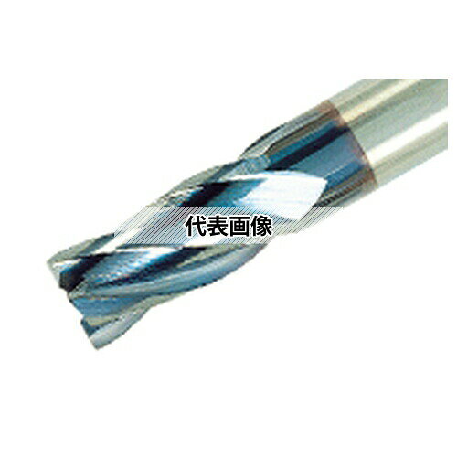 タンガロイ 4枚刃ねじれ角30°汎用エンドミル、コーナ面取り付き TECC-A/B4 TECC080A4-20C08-63:AH725