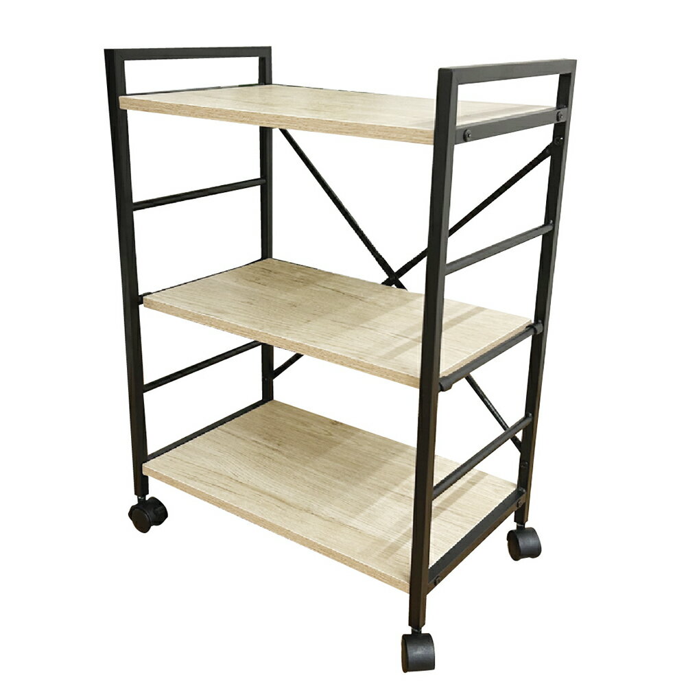 後藤家具物産 デスクワゴン KD-LOLLY-30W ローリーワゴン ブラックアイアン 幅30 ナチュラルブラック | 幅30cmワゴン デスクワゴン