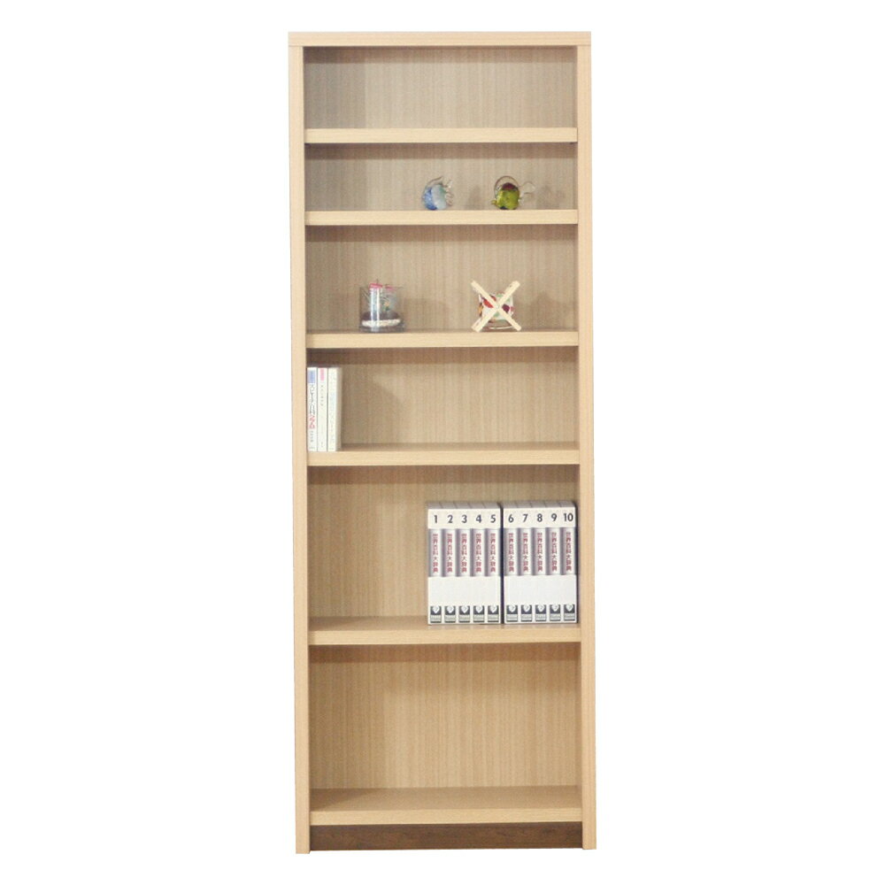 後藤家具物産 ブックシェルフ BS-01-70H-NA 本棚 国産 完成品 大川家具 幅70cm 高180cm ナチュラル | ナチュラル ハイタイプ 高さ180cm 木目調 日本製 本棚