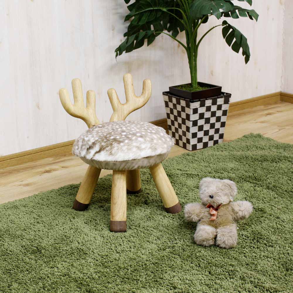 後藤家具物産 キッズチェアー AC-TK アニマルチェアー トナカイ 子供チェアー キッズ アニマル | トナカイ 子供 アニマル おしゃれ かわいい 木製 [3]