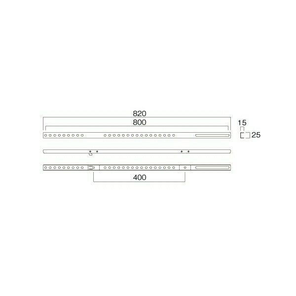 ハヤミ工産(HAMILeX) QP-A800B タテ寸法変換金具 ブラケットアタッチメント [時間指定不可][法人・事業所限定] 2